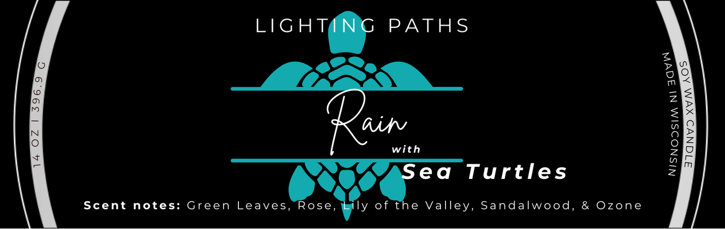 Sea turtles candle ~ 14.5 oz