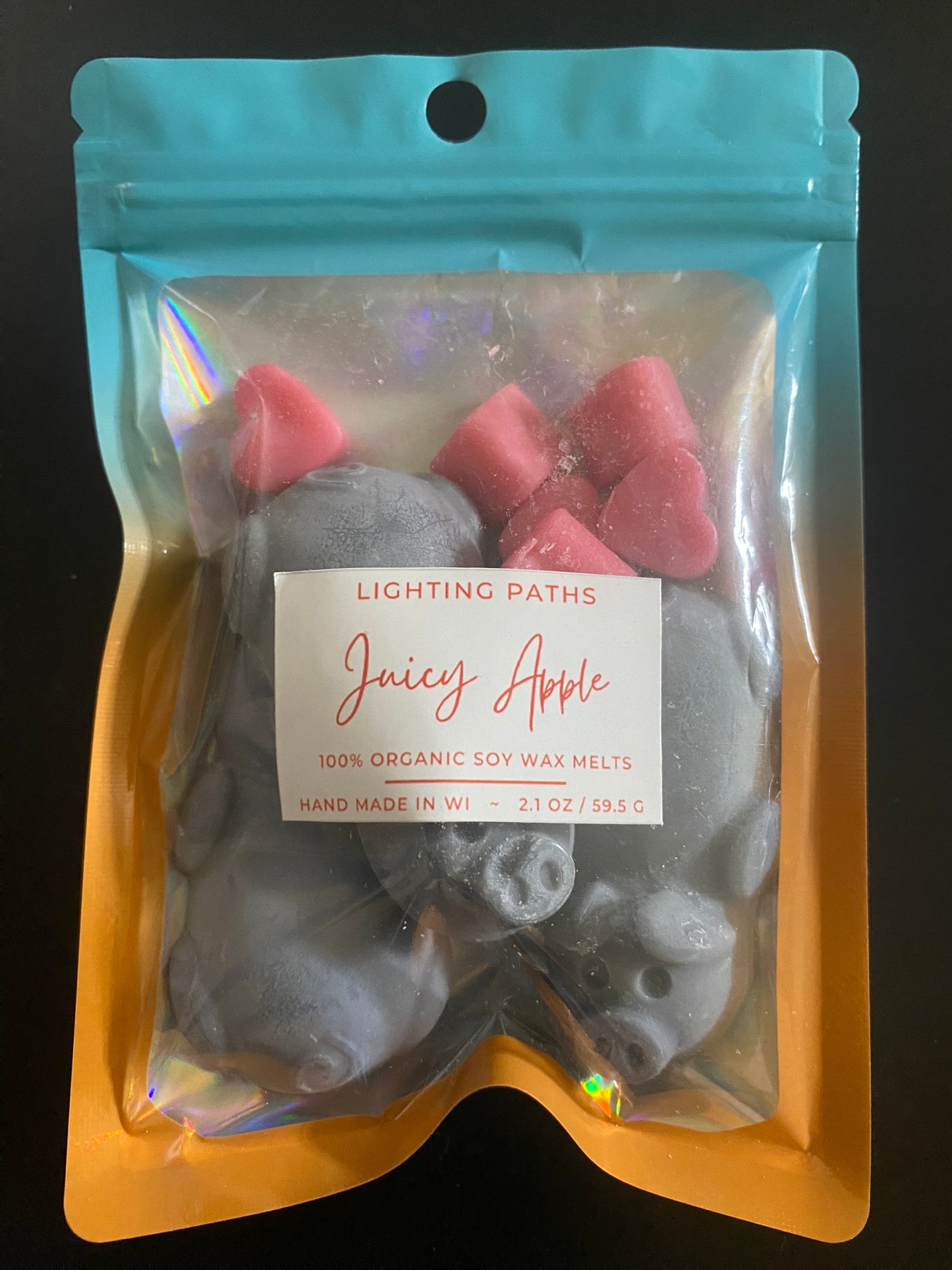 Juicy Apple - Big Pigs (gray) & pink hearts