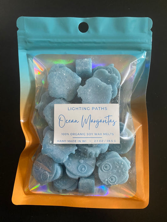 Ocean Margaritas - Baby Owls (blue) & blue hearts