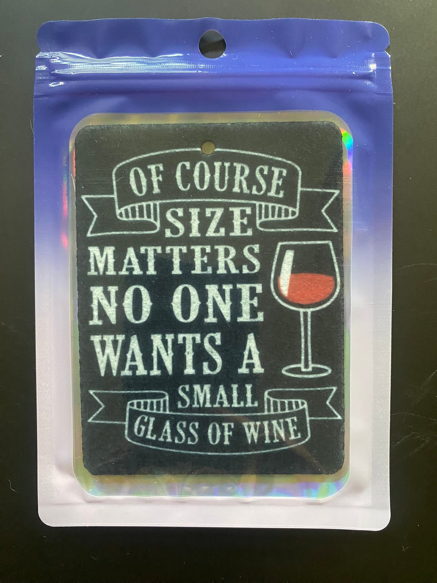 Of course size matters - No one wants a small glass of Wine